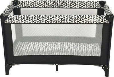 سرير اطفال فان مومنت، 125×65 سم، قابلة للطي - اسود product image 1