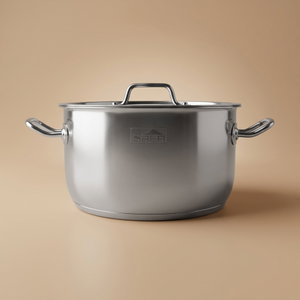 Al Saif Gallery Indian steel pot, 32 cm - silver product image