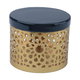 علبة تخزين بغطاء استيل العين الأندلسية، 10×10×8 سم، دائري - ذهبي أسود product image 4