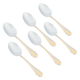 Al Saif Gallery Steel Tea Spoons, 6 Pieces - Gold Engraved product image 1