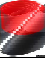 قارورة بروتين رياضي 3×1 بلاستيك سيفسو، 500 مل - اسود احمر product image 4