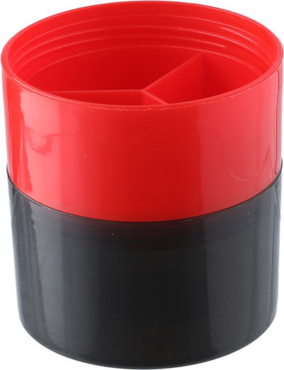 قارورة بروتين رياضي 3×1 بلاستيك سيفسو، 500 مل - اسود احمر product image 4