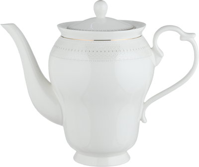 طقم تقديم سفرة بورسلان السيف غاليري، 65 قطعة - أبيض ذهبي product image 19