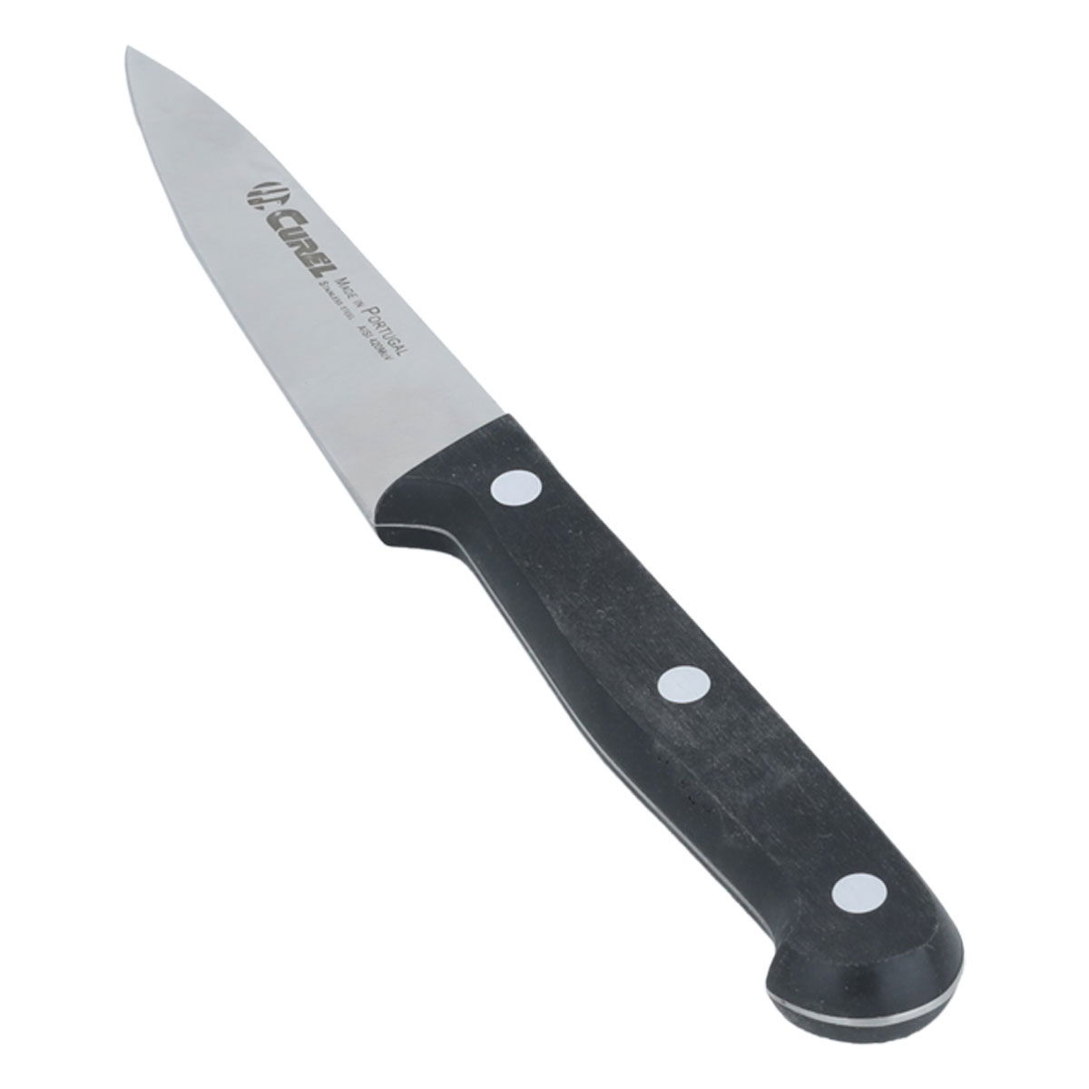 Al Saif Gallery steel peeling knife, 10 cm, black-silver handle product image 1