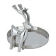 صحن تقديم استيل السيف غاليري، 10×10×1 سم، دائري - فضي product image 1