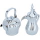 Al Saif Gallery Steel Tuwaiq Jug Set with Dallah, 1.6 / 0.95 Liter, 2 Pieces - Silver product image 2