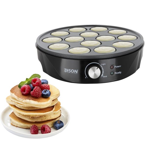 Edison Mini Pancake Maker, 14 Piece, 1000 Watts - Black product image 2