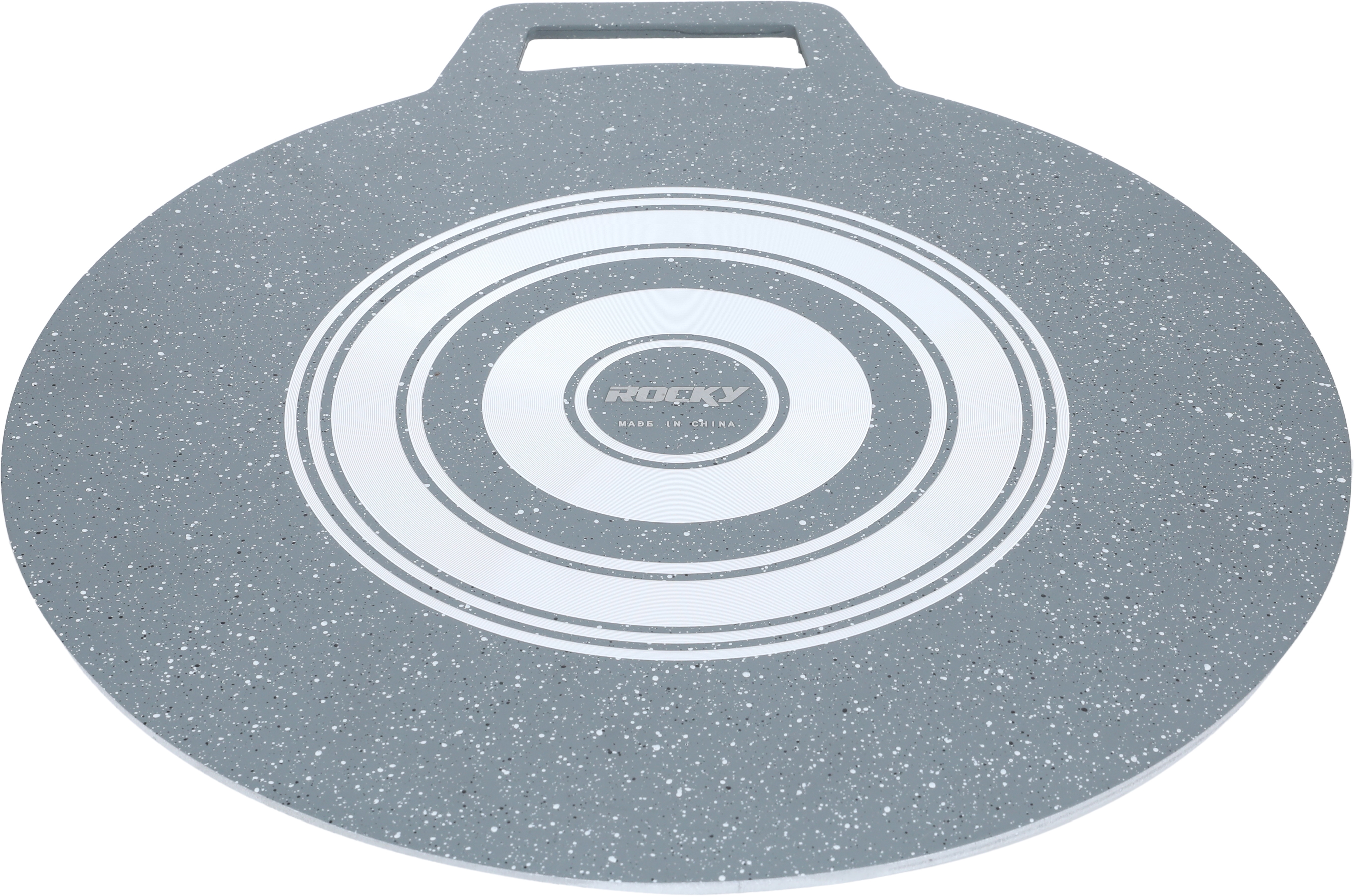 Rocky Flat Crepe Granite Sheet, 35 cm, with Handle, 6 mm Thick - Grey product image 1