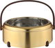 Al Saif Gallery Stainless Steel Food Container Set, 3 Pieces, Wooden Handle - Gold product image 3
