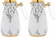 Al Saif Gallery Sahar thermos set, 1/0.75 litre, two pieces, thermal glass inner container, steel outer shell - white product image 1