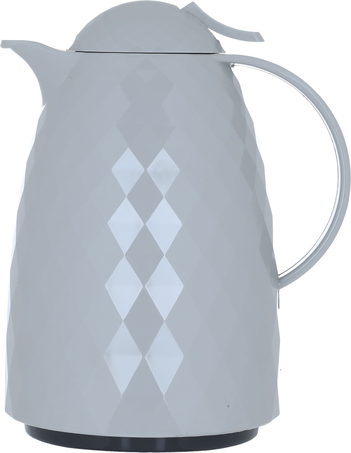 Deepa thermos, 1 liter, thermal glass inner container, plastic outer shell - light grey product image