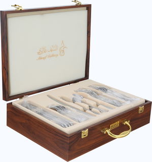 Alsaif Gallery Stainless Steel Cutlery Set, 78 Pieces - Silver product image
