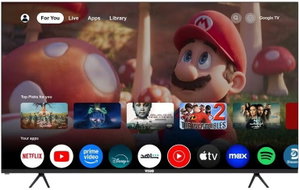 Visio 75Vssu3Google 75-Inch Frameless Smart Tv, 4K Uhd, Led Screen, Google Assistant, Wall Mount, Remote Control - Black product image
