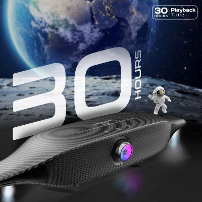 مكبر صوت بروميت دلتا-X، 20 واط 12 وضع اضاءة RGB، 6400 مللي أمبير، يدعم البلوتوث - اسود product image 5