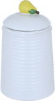 Al Saif Gallery Porcelain Spice Jar, 10.8 x 10.8 x 17.6 cm, Pear Lid - White product image 1