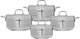 Korkmaz Alfa Steel Cookware Set, 8 Pieces - Silver product image 2
