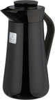 Al-Saif Gallery Al-Huda Stainless Steel Thermos, 0.7 Liter, Dark Wooden Handle, Self-Service, Push-Button - Glossy Black product image 4