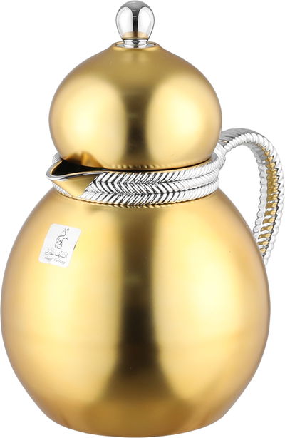 ترمس دلة تميم 9 ستانلس استيل السيف غاليري، 0.7 لتر، يد فضي، خدمة ذاتية، ضغاط -  فضي ذهبي product image 3