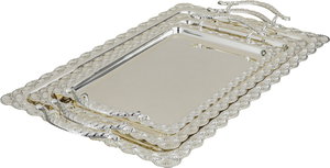 طقم طوفريات ستانلس ستيل السيف غاليري، 3 قطع، مقبض معدني - فضي لامع product image