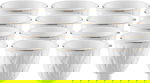 Al Saif Gallery Porcelain Arabic Coffee Cups Set, 12 Pieces, 90 ml, Engraved - White product image 1