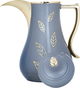 Al Saif Gallery Salma thermos set, 1 liter, golden pattern, thermal glass inner shell, plastic outer shell - dark gray product image 3
