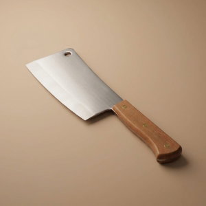 Al Saif Gallery Steel cleaver, size 8, with wooden handle - brown product image