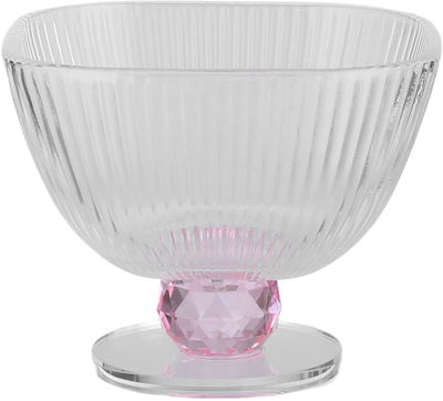 Al Saif Gallery Glass Bowl Set, 10x10x8 cm - Clear Pink product image 3