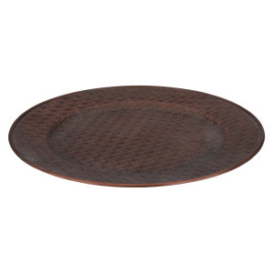 صحن تقديم فايبر السيف غاليري، 32.5x32.5x2.5 سم، دائري - بني product image 2