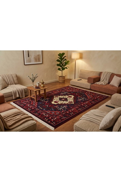 سجادة مجلس بوليستر سجادتي، 200×300 سم، بنقشة قندهار - أحمر product image 5
