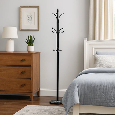 علاقة ملابس مودرن معدن، ارتفاع 185 سم - اسود product image 3