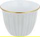 Al Saif Gallery porcelain Arabic coffee cups set, 12 pieces, striped - grey product image 2