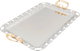 Al Saif Gallery steel topper set, rectangular, 3 pieces - silver product image 2