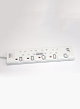 وصلة كهربائية كولن، 3250 واط، 4 مخارج، 5 متر، 2 USB، 301100008 - ابيض product image 4