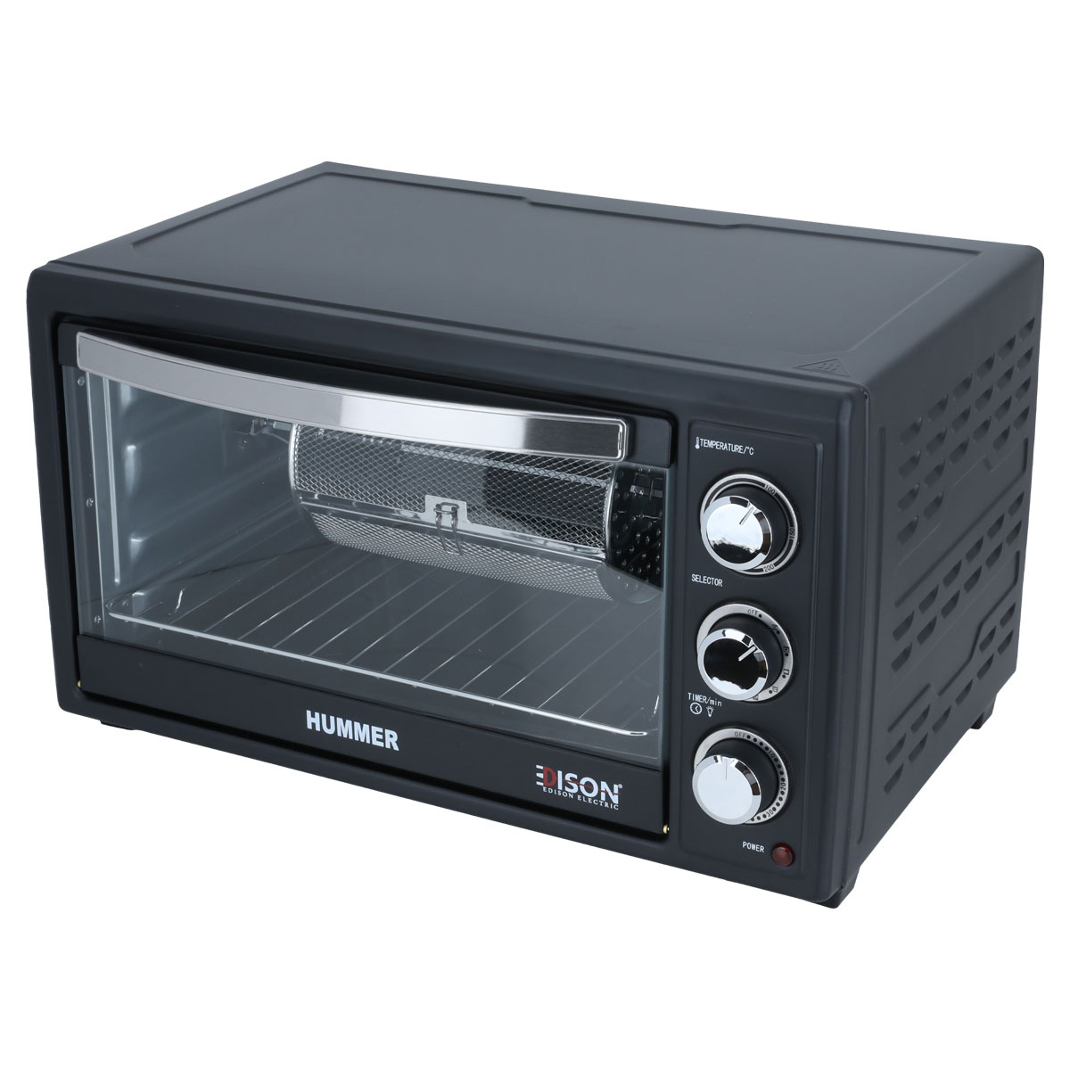 فرن كهربائي بشواية إديسون همر، 1500 واط، 35 لتر، TY351BCL - أسود product image 2
