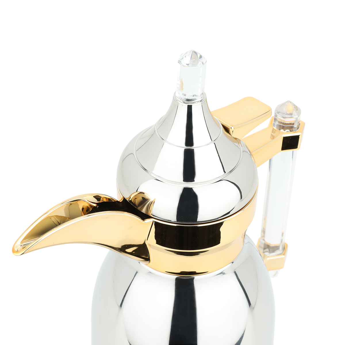 Al Saif Gallery Steel Dallah Shahad, 600 ml - golden silver product image 3