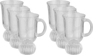 Al Saif Gallery Glass Cup Set, 6 Pieces, Base, Handle - Clear product image