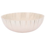 Al Saif Gallery painted iron serving bowl, 19 x 19 x 6 cm, deep, round - light beige product image 1