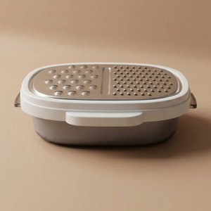 Steel Al Saif Gallery grater, with box and cover - silver product image