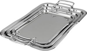 طقم طوفريات استيل السيف غاليري، 3 قطعة، مستطيل - فضي product image