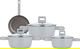 طقم قدور المونيوم بغطاء زجاج روبوست، 7 قطع - بيج product image 1