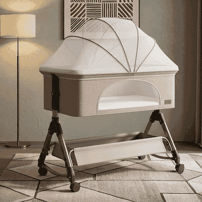 سرير اطفال حديد، 80×50 سم - بني product image 1