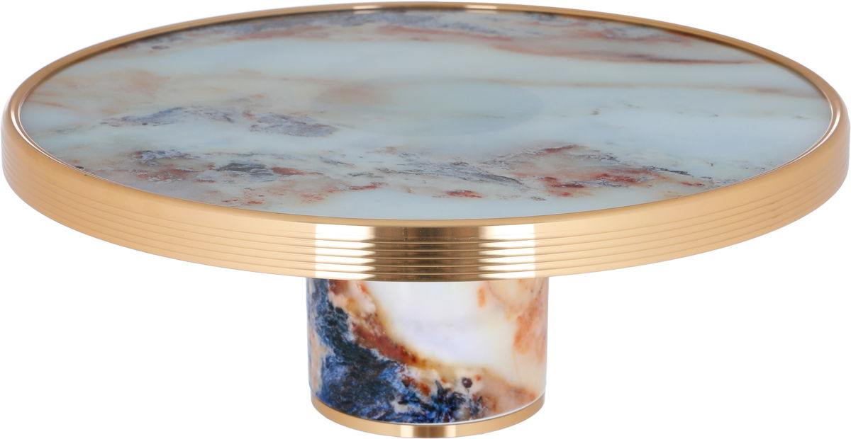Al Saif Gallery Glass Serving Stand (Amp), 30.5X30.5X24.3 Cm, Cover - Multi Color product image 2