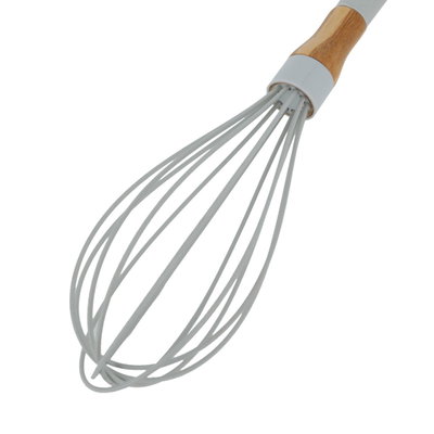 خفاق بيض سيلكون السيف غاليري، 10 انش، بيد خشب - رمادي product image 3
