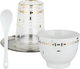 Al Saif Gallery Porcelain Cup and Saucer Serving Set, 24 Pieces, 13cm, Glass Cups and Saucers, Spoons - Multicolor product image 1