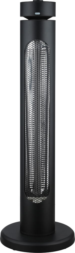 دفاية كهربائية عمودية إديسون، 1500 واط، 2 انبوب، مفتاح تحكم، ريموت كنترول، T08-GR15YD - اسود product image