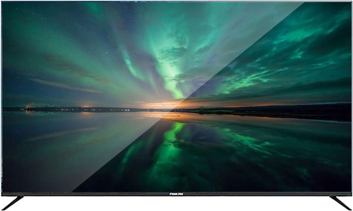 تلفزيون بدون اطار سمارت كي ام سي، 55 بوصة، 4K، ريسيفر داخلي، نظام ويب اوس، KWS55U02 - اسود product image 1