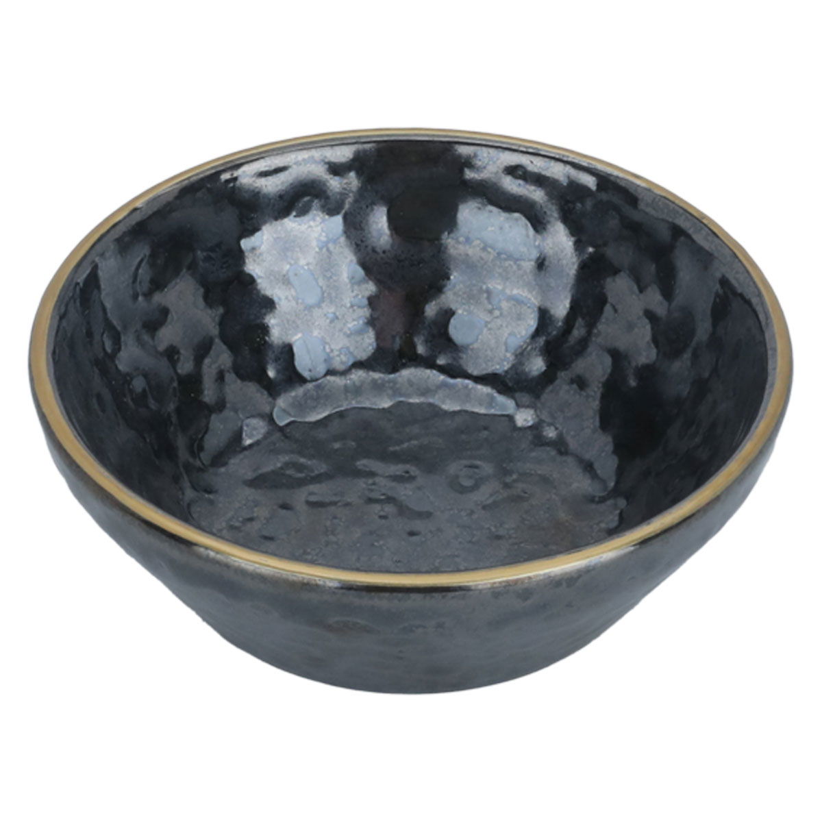Al Saif Gallery porcelain soup bowl, 10 cm, gold-black line product image 2