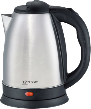 غلاية كهربائية تايفون، 2200 واط، 1.8 لتر، TY-01-010 - فضي اسود product image