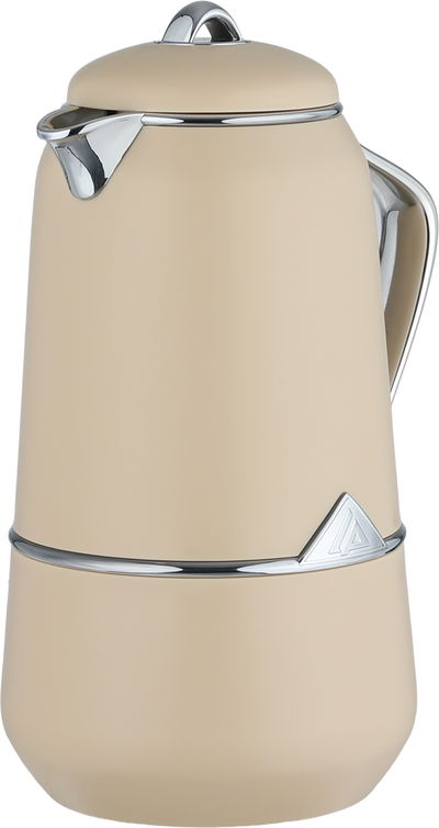 طقم ترامس لالوزا، قطعتين، 0.7 / 1 لتر، حافظة داخلية زجاج، يد فضي، غطاء ضغاط - بيج فضي product image 4
