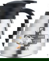 ترمس شاها، 1 لتر، خامة داخلية استيل، هيكل خارجي استيل، ضغاط - فضي اسود product image 1